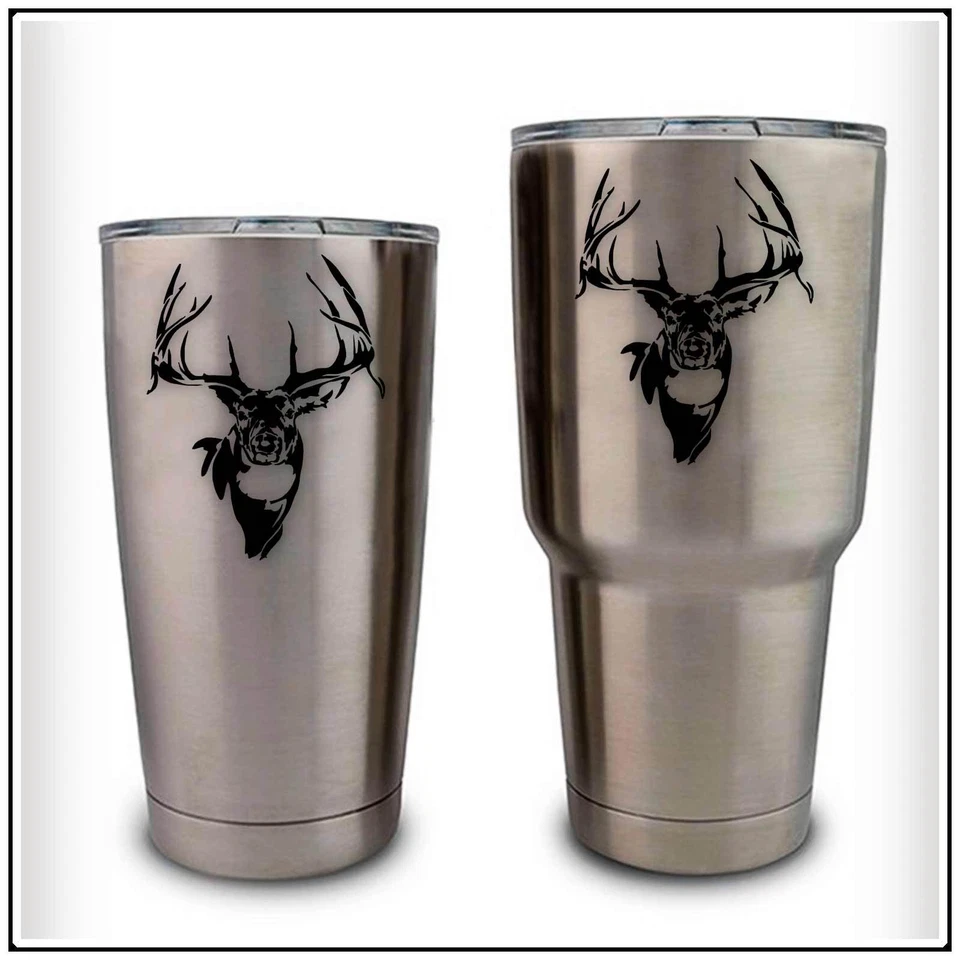 Adesivo adesivo de caça de veados cauda branca compatível com YETI Rambler Archery Buck - Imagem 1 de 1