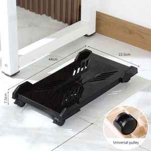 Computer Tower Stand Mobile CPU Stand Gaming PC Case With 4Caster Wheels Most PC - Photo 1/19