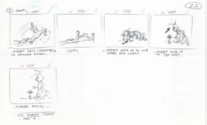 Winnie Puuh Grand Adventure Disney Production Original SB Drawings 1997 6103 - Bild 1 von 1