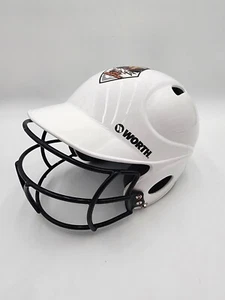 Casco de bateo juvenil WORTH tóxico de bajo perfil con protector de cable blanco - Imagen 1 de 5