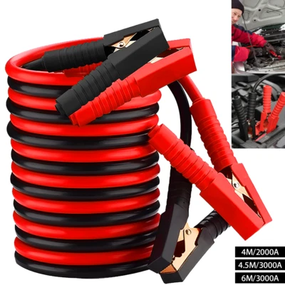 LONENENSSL 2x4-6m Starthilfekabel Überbrückungskabel Starterkabel KFZ LKW PKW Batterie Pro