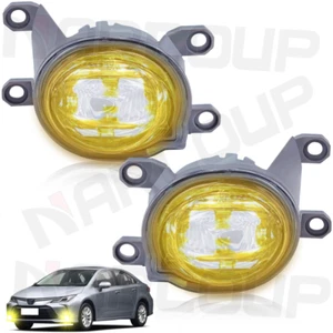 2X LED Bumper Yellow Fog Lights For Toyota Corolla Hatchback 2019 2020 2021 2022 - Picture 1 of 16