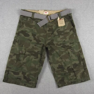LEVI’S Cargo Short Youth Size 18 Reg W 29 Camouflage Belted 12.5" Inseam - Picture 1 of 14