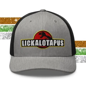 Sombrero de camionero retro divertido jurásico dinosaurio Lickalotapus - Imagen 1 de 72