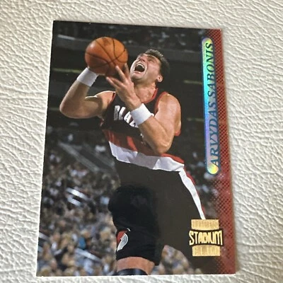 1996-97 Topps Stadium Club Arvydas Sabonis #33 Portland Trail Blazers Basketball - Image 1 of 2