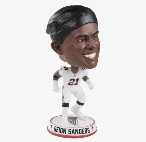 Deion Sanders Atlanta Falcons Variant Bighead Bobblehead NEW ORIG FOCO BOX NIB Cover