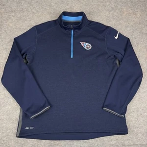 Nike Dri Fit Tennessee Titans NFL On Field 1/4 Zip Sweatshirt Mens Large L - Picture 1 of 9