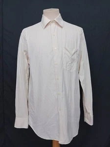 Yohji Yamamoto Durban AAR Ivory Woven Striped Cotton Men's Casual Shirt L - Picture 1 of 9