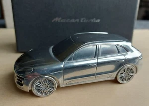 PORSCHE MACAN TURBO SOLID BILLET ALUMINUM LIMITED EDITION 1:43 MODEL IN BOX HBX4 - Foto 1 di 11
