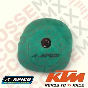 KTM EXCF250 APICO PRE-OILED AIR FILTER 2012-2016 DUAL STAGE AIR FILTER - Picture 1 of 5