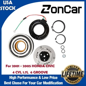 Kit de embrague de compresor de CA para HONDA CIVIC 2001-2005 4 CILINDROS 1,7 L placa de bobina de polea - Imagen 1 de 9