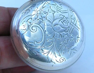 Waltham 1894 Bond St. Gr 1984 Fancy Flower Rose Case POCKET WATCH 14s 7j Runs! - Picture 1 of 16