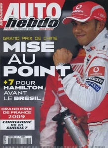 AUTO HEBDO N°1671 22.10.2008 GP CHINE JAGUAR XK 3.5 CABRIOLET FIA GT ZOLDER - Bild 1 von 1