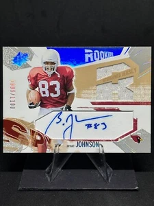 Bryant Johnson 2003 SPx Rookies Rookie Patch Auto #204 /1100 Cardinals - Bild 1 von 2