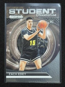 2024-25 Panini Prizm Draft Picks - Student Orientation #15 Zach Edey (RC) - Picture 1 of 4
