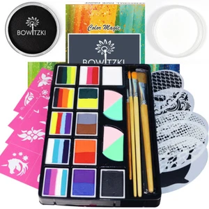 Professionelle Gesichtsmal-Kits empfindliche Haut Gesichtsmalerei Set für Kinder Geschenke Kit - Bild 1 von 33