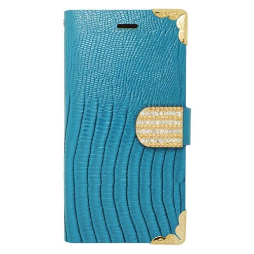 "EagleCell Light Blue Crocodile Leather Flip Wallet Case for iPhone 6/6s" - Image 1 of 1