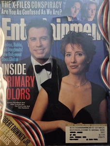 JOHN TRAVOLTA  EMMA THOMPSON March 27, 1998 Entertainment Weekly Magazine - Picture 1 of 1