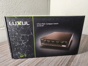 LUXUL SW-100-04P 4 Port PoE+ Compact Switch - Picture 1 of 10