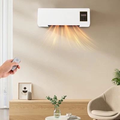 Calentador eléctrico de pared con mando a distancia para habitación interior Foto 1 de 4