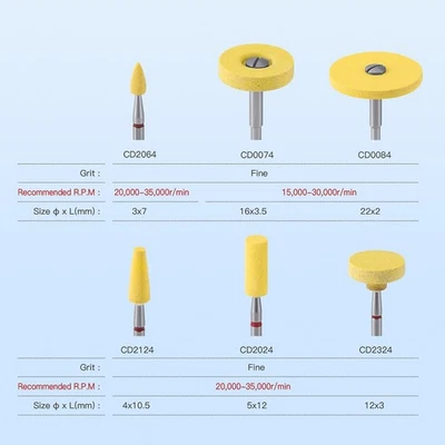 Molinillo pulidora de diamante de cerámica de laboratorio dental para pulido de circonitas y porcelana Foto 1 de 4