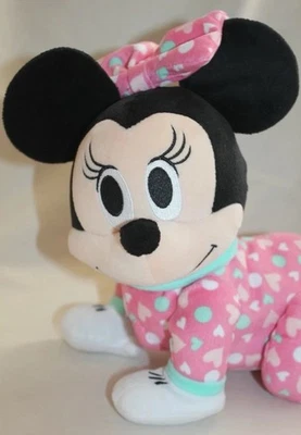 Disney BABY MINNIE Mouse Musical TOUCH 'N CRAWL Rastejando Falando Brinquedo de Pelúcia FUNCIONA - Imagem 1 de 4