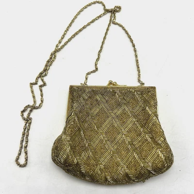Bolso Cartera Vintage La Regale Con Cuentas Hombro Bolso sin asas Cadena Correa Evento Cóctel Foto 1 de 4