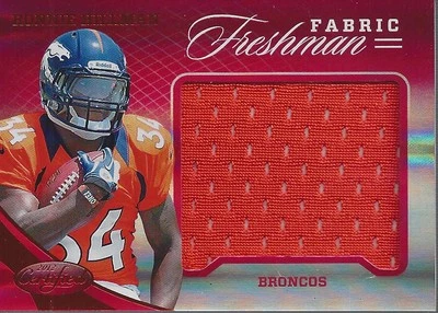 2012 Certified Mirror Red Materials #344 Ronnie Hillman Jersey /149 -FB - Image 1 of 2
