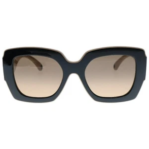 Gafas de sol CHANEL talla 52 20 cuadradas afeitadas marca de coco bicolor negro beige - Imagen 1 de 6