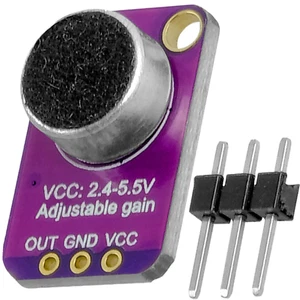 Micrófono Elektret GY-MAX4466 Arduino Breakout Sensor Amplificador Módulo de Voz HAZLO TÚ MISMO - Imagen 1 de 6