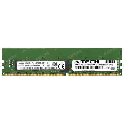 8GB DDR4 PC4-25600 RDIMM Supermicro MEM-DR480L-HL01-ER32 Equivalent Memory RAM - Image 1 of 2