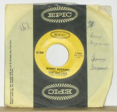 The Hollies – Sorry Suzanne / Not That Way At All - 1969 45 Single Record - Image 1 of 2