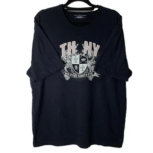 Tommy Hilfiger Camiseta Negra Logo Nueva York Manga Corta Camiseta Talla Para Hombre XL - Imagen 1 de 7