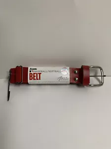 Franklin MLB Baseball/Softball Adjustable Elastic Belt 22"-42" Red 1.25" Wide - Picture 1 of 5
