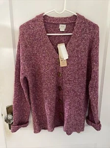 Alps 'Primrose' Cardigan Wood Buttons Women's Large NWT - Picture 1 of 3