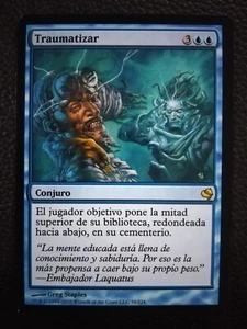 MTG TRAUMATIZE (Traumatizar) VERY RARE EXC. SPANISH Salvat-Hachette WOTC - Picture 1 of 7
