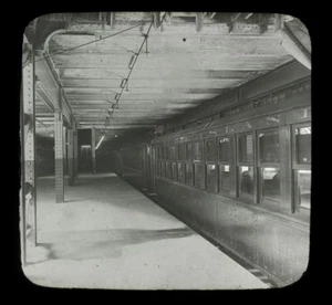 1920's Long Island Line, Subway Train, New York City, Lantern Slide, Keystone - Picture 1 of 3