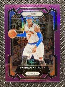 CARMELO ANTHONY 2023-24 Panini Prizm #186 Purple SP /99 Nuggets Lakers Knicks - Picture 1 of 2
