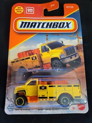 2025 Matchbox 47/125 GMC 3500 UTILITY TRUCK Yellow New Model Near Mint - Image 1 of 2