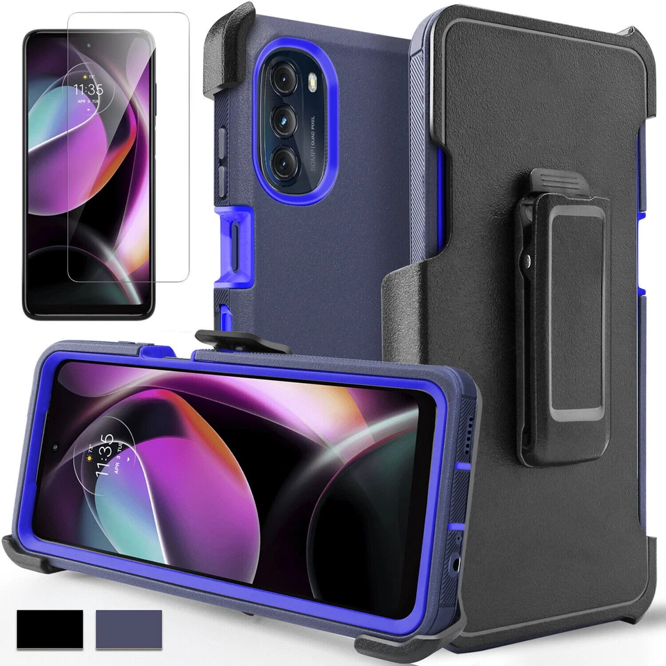 For Motorola Moto G 5G 2022 Case Shockproof Stand Cover/Belt Clip/Tempered Glass - Image 1 of 4