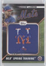 2021 Topps Spring Training Cap Logo Manufactured Black /299 Jacob deGrom Patch