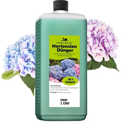 Hortensien Dünger Flora Boost für Hortensien Pflanzen 1 Liter