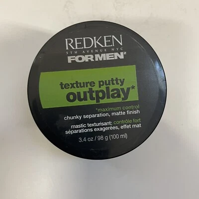 Redken For Men Texture Putty Outplay controle máximo 3,4 oz - Imagem 1 de 2