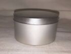 Lot of  Five (5) - 4" Round x 2" Shallow Metal Survival & Crafts Top Lid Tin Can