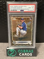 2022 Topps Chrome Gilded RC Jackson Kowar RC Auto Gold Etch 17/99 PSA 8