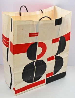 Vintage 1983 Bloomingdale's Paper Shopping Bag New Years Designer Melanie Marder - Image 1 of 4