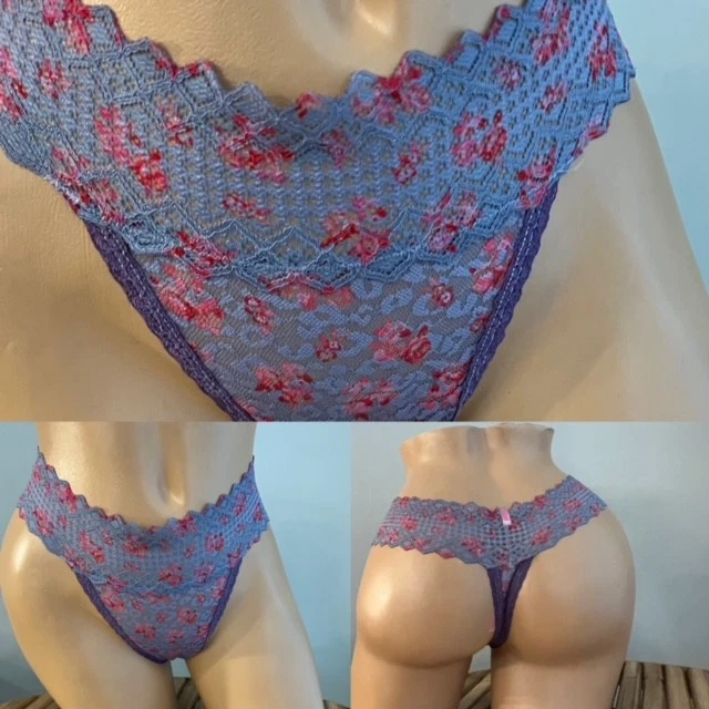 PINK BY VICTORIAS SECRET THONG PANTIES sz S - Image 1 of 1