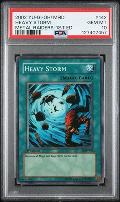 PSA 10 FADED Heavy Storm MRD-142 Super Rare 1st Edition Yugioh - Image 1 of 2