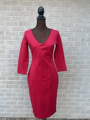 FELICITY & COCO Red Long Sleeve Dress Size L - Image 1 of 4