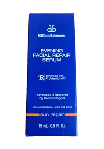 GESICHTSREPARATURSERUM, Evening 15 ML VON MD SOLAR SCIENCES, NEU IM KARTON, verbessert - Bild 1 von 6